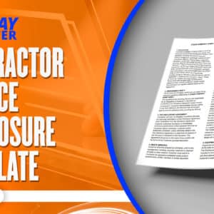 Contractor Service Disclosure Template